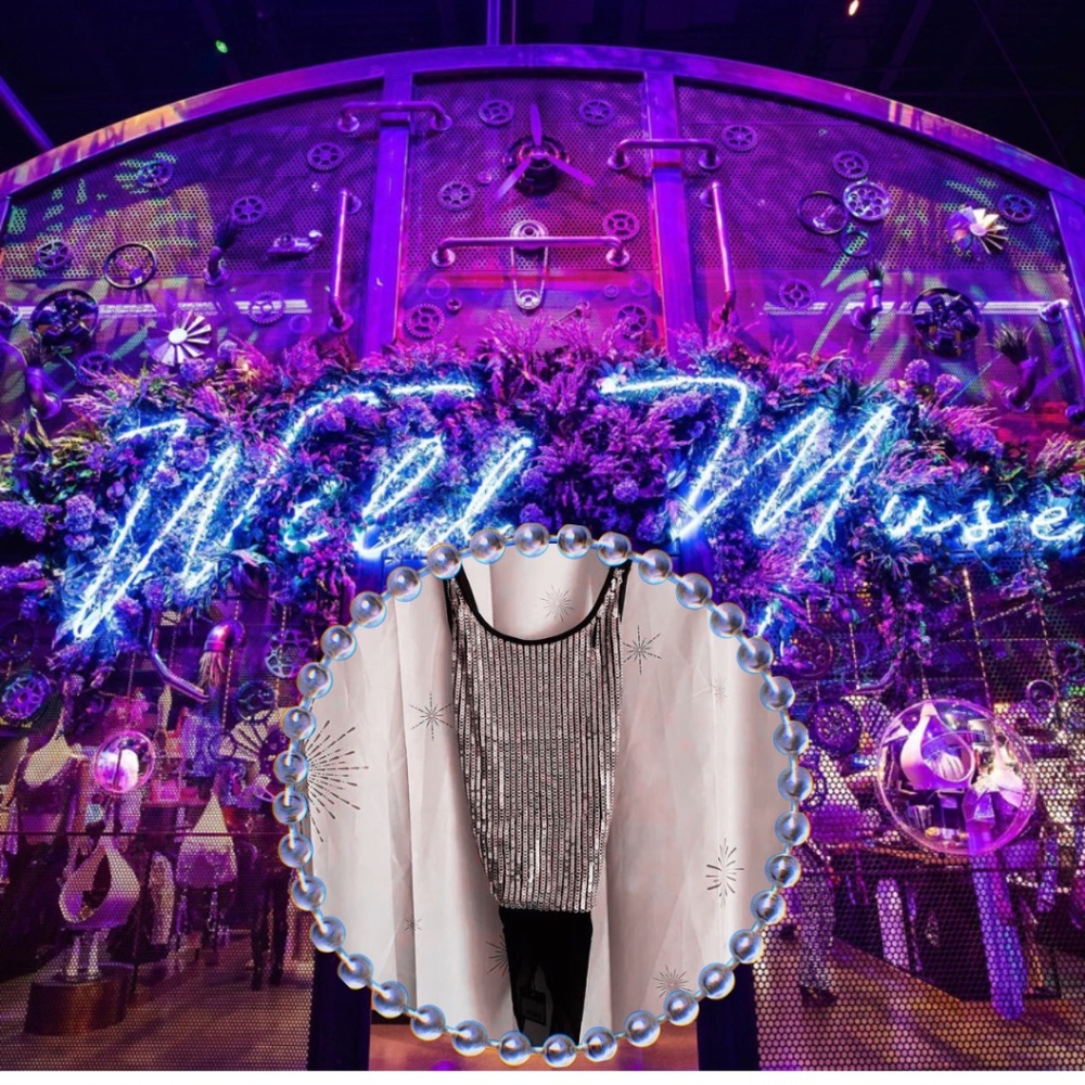 Wild Muse Sequin Rave Mesh Bodysuit